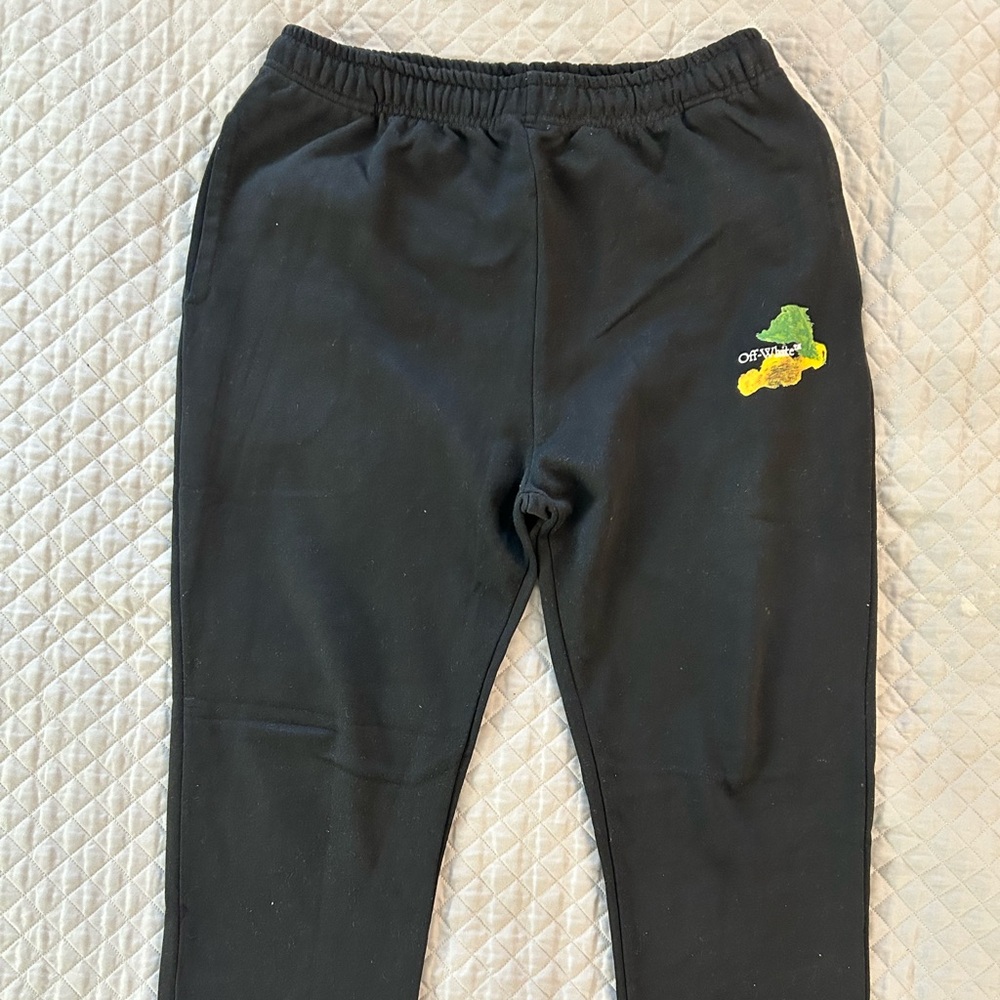 Off-White Black Sweatpants With Multicolored Icon… - image 1